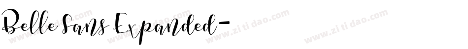 Belle Sans Expanded字体转换